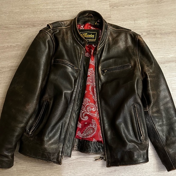 Masters Full Grain Leather bomber jacket - Picture 2 of 6